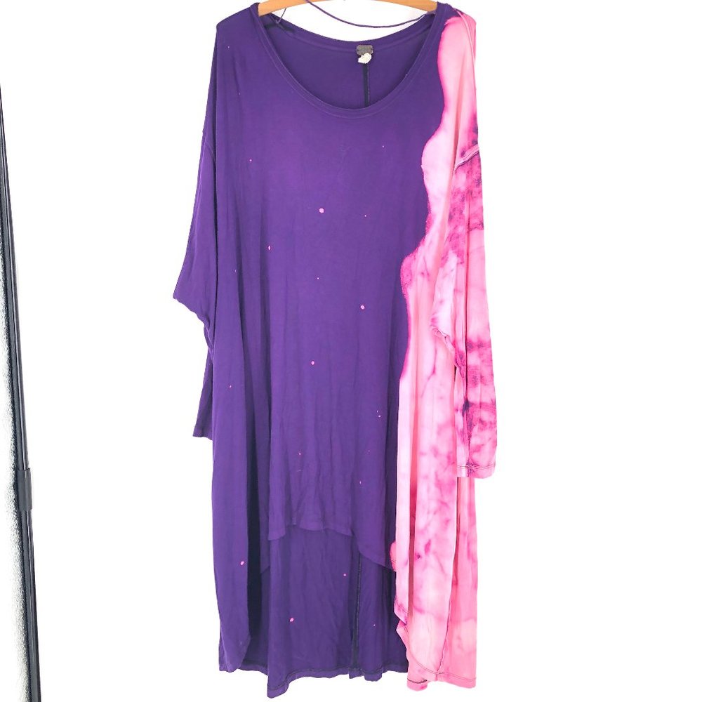 🩷FREE PEOPLE | Tie Dye High Low Maxi Dress S💜